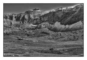 N°449 VUE DEPUIS LE CIRQUE DE TROUMOUSE.